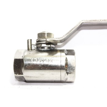 SS Ball Valve Round Solid Body Heavy Duty Stainless Steel 304
